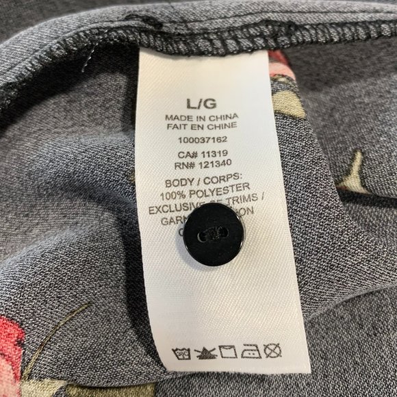 Dynamite Black Floral Long Sleeved belted Dress or tunic - Picture 7 of 7